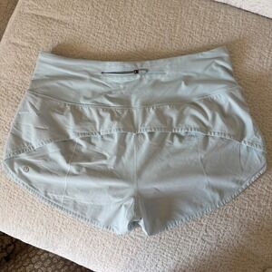 Lululemon Speed Up Shorts Size 10 Light Blue Activewear
